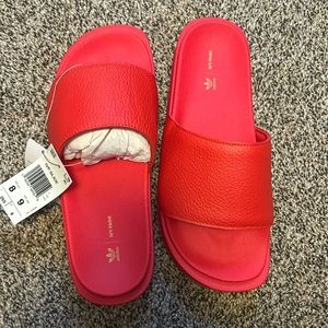 adidas x Ivy Park Red Slides